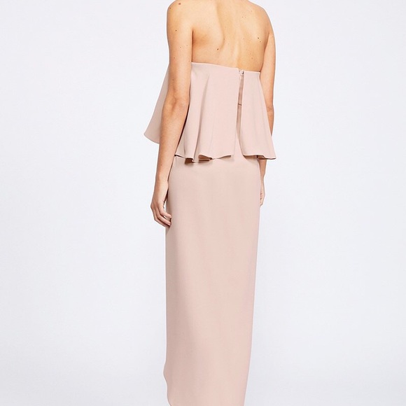 Shona Joy Core Strapless Frill Bridesmaid Dress - Picture 3 of 5